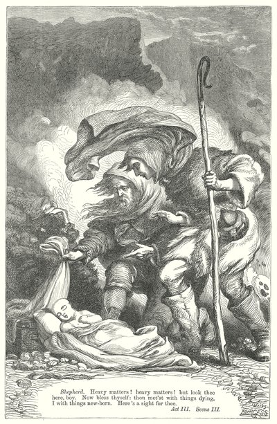 Opowieść zimowa (rycina) autorstwa Henry Courtney (after) Selous