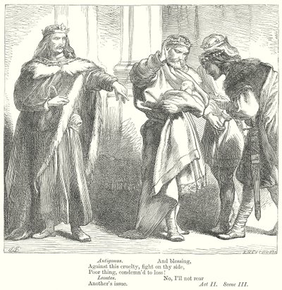 Opowieść zimowa (rycina) autorstwa Henry Courtney (after) Selous
