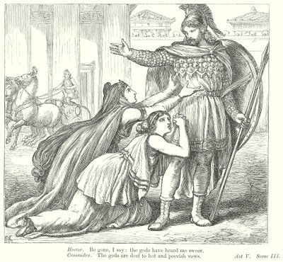 Troilus i Kresyda (rycina) autorstwa Henry Courtney (after) Selous