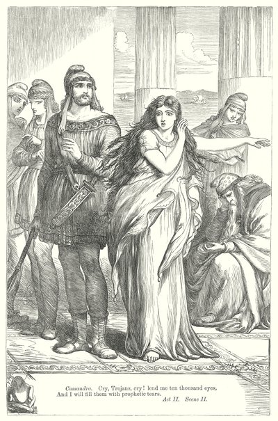 Troilus i Kresyda (rycina) autorstwa Henry Courtney (after) Selous
