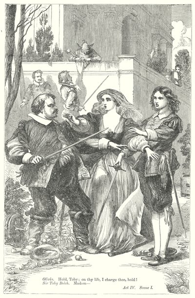 Dwunasta noc (rycina) autorstwa Henry Courtney (after) Selous