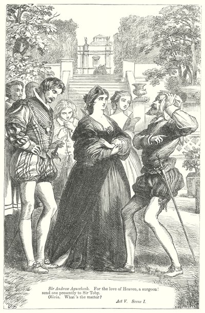 Dwunasta noc (rycina) autorstwa Henry Courtney (after) Selous