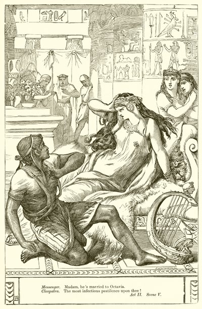 Antoniusz i Kleopatra autorstwa Henry Courtney Selous
