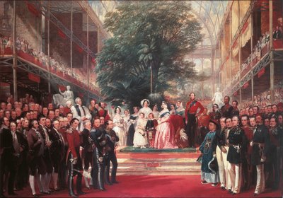 Królowa Wiktoria inauguruje Wielką Wystawę w Hyde Parku autorstwa Henry Courtney Selous