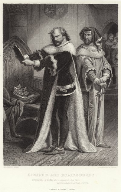 Ryszard i Bolingbroke, Król Ryszard II, Akt IV, Scena I autorstwa Henry Courtney Selous