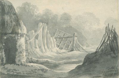 Lichfield - Edial: rysunek w odcieniu sepii, nd [1788-1855] (rysunek) autorstwa Henry Curzon Allport