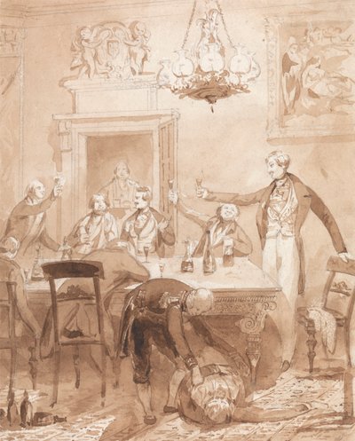 Życie szlachcica: scena druga - pierwsze przyjęcie autorstwa Henry Dawe