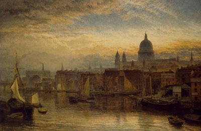 Św. Paweł z Tamizy, 1877 autorstwa Henry Dawson