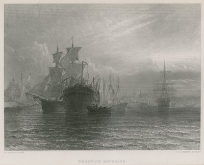 Stocznia w Woolwich autorstwa Henry Dawson
