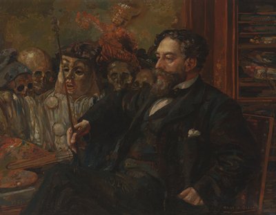 Portret Jamesa Ensora autorstwa Henry De Groux