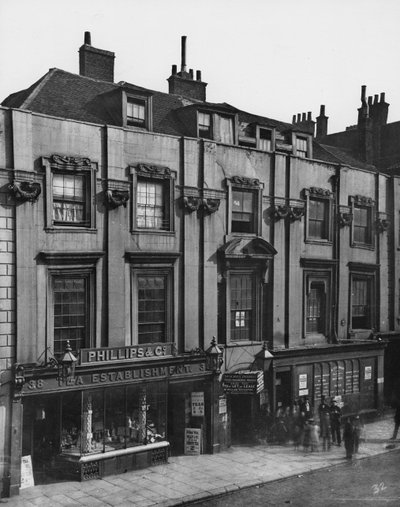 Shaftesbury House, Aldersgate Street, ok. 1880 r. autorstwa Henry Dixon