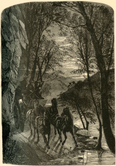 Skok zakochanych - Podejście nocą”, 1872. autorstwa Henry Duff Linton