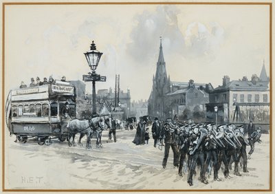 Ardwick Green i Wolny Kościół Metodystyczny autorstwa Henry Edward Tidmarsh