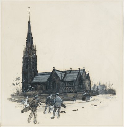 Kaplica kongregacyjna w Broughton Park autorstwa Henry Edward Tidmarsh