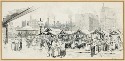 Rynek żelaza płaskiego, Salford autorstwa Henry Edward Tidmarsh