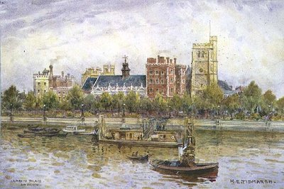 Pałac i kościół Lambeth autorstwa Henry Edward Tidmarsh