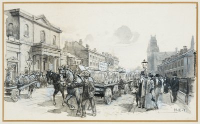 Dzień Majowy, Oxford Street autorstwa Henry Edward Tidmarsh