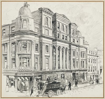 Budynki Newalla, Market Street, miejsce obecnej Giełdy Królewskiej autorstwa Henry Edward Tidmarsh