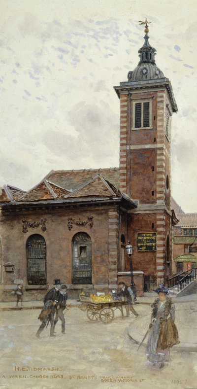 St Benets, Pauls Wharf, Queen Victoria Street autorstwa Henry Edward Tidmarsh