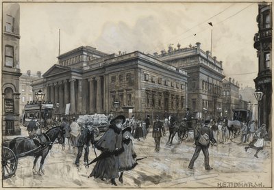Galeria Sztuki, Mosley Street i Ateneum autorstwa Henry Edward Tidmarsh