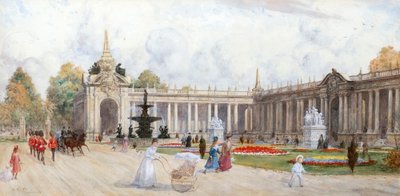 Ogród publiczny (akwarela) autorstwa Henry Edward Tidmarsh