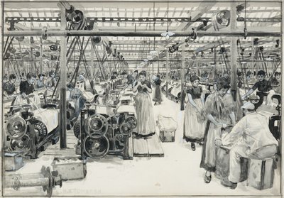 Szopy tkackie, młyny Howartha autorstwa Henry Edward Tidmarsh