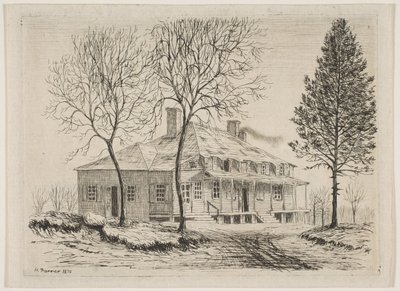 Somerindyck House ze scen starego Nowego Jorku, 1870. autorstwa Henry Farrer
