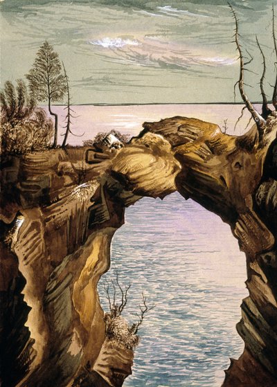 Krajobraz (wc na papierze) autorstwa Henry Francis Ainslie