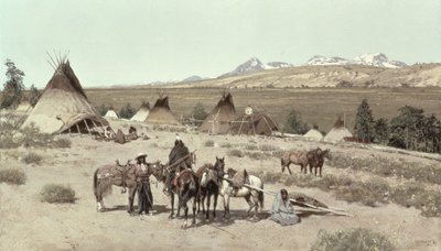 Obóz Indian, 1892 autorstwa Henry Francois Farny
