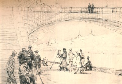 Pierwszą drogą paryską była jej rzeka, ok. 1927, 1927 autorstwa Henry Franks Waring