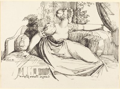 Kobieta siedząca przy oknie autorstwa Johann Heinrich Füssli