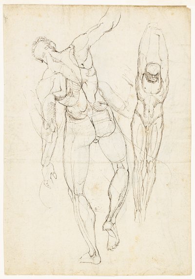 Studia figur (rekto i verso) autorstwa Johann Heinrich Füssli