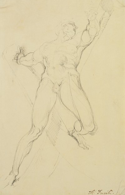 Haman, według Michała Anioła, autorstwa Johann Heinrich Füssli
