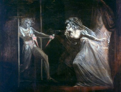 Lady Makbet chwyta sztylety, wystawiony w 1812 r. autorstwa Johann Heinrich Füssli