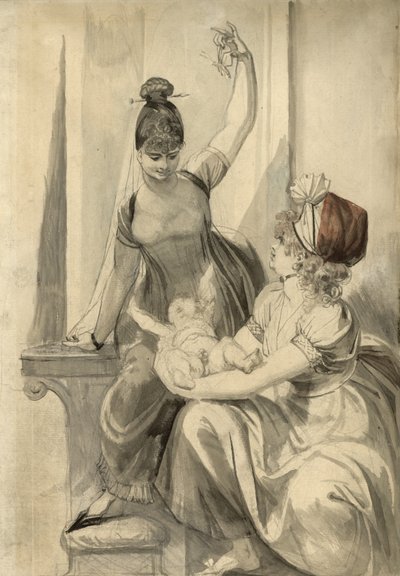 Matka i jej rodzina na wsi, 1806-1807 autorstwa Johann Heinrich Füssli