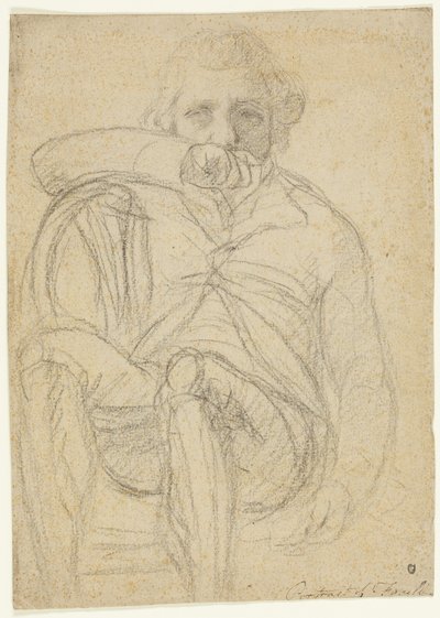 Portret Fusellego (recto); szkic dłoni (verso) autorstwa Henry Fuseli