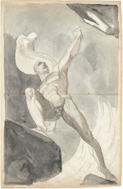 Szatan przeciwstawia się mocom niebios autorstwa Johann Heinrich Füssli