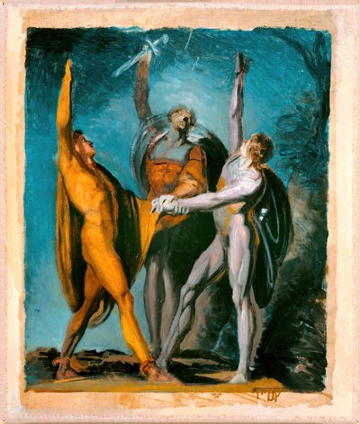 Szkic przysięgi na Rütli, postać kobieca verso, 177981, 178590 verso. autorstwa Johann Heinrich Füssli