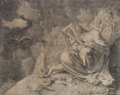 Czarownica i mandragora, ok. 1812 r. autorstwa Johann Heinrich Füssli