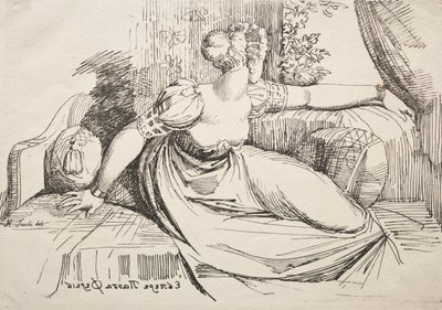 Kobieta na kanapie autorstwa Johann Heinrich Füssli
