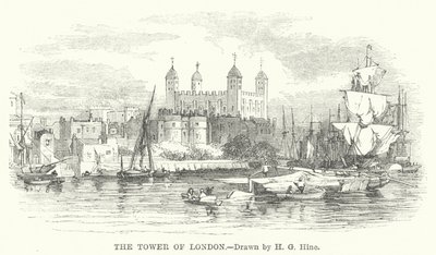 Tower of London (rycina) autorstwa Henry George (after) Hine