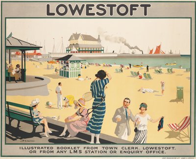 Plakat reklamowy Lowestoft autorstwa Henry George Gawthorn