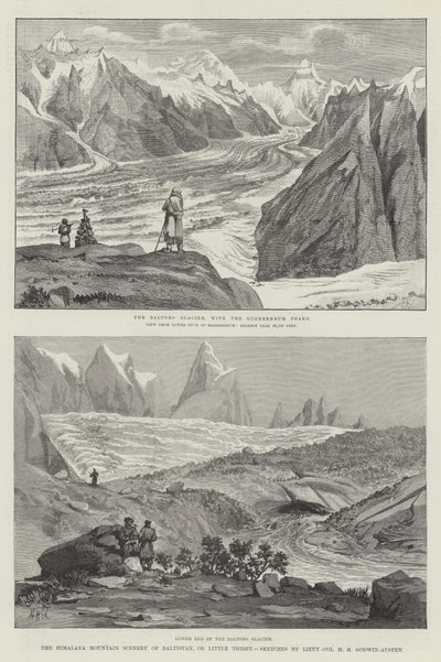 Himalajskie krajobrazy Baltistanu, czyli Małego Tybetu autorstwa Henry Haversham Godwin Austen