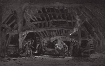Scena z Króla Leara (litografia) autorstwa Henry Hawes Craven Green