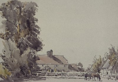 Farma i drzewa autorstwa Henry Herbert Bulman