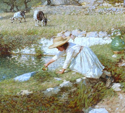 Strumień prowansalski, ok. 1903 autorstwa Henry Herbert La Thangue
