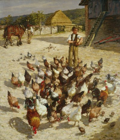 Farma w Sussex autorstwa Henry Herbert La Thangue