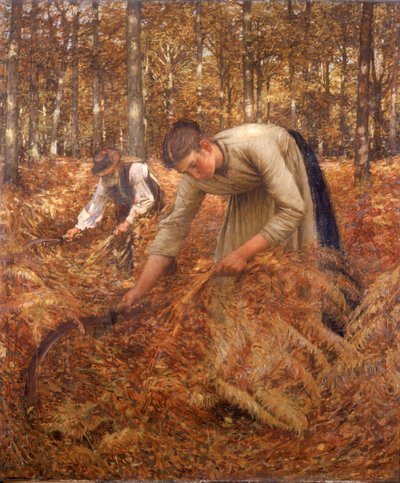 Gathering Bracken, ok. 1899 autorstwa Henry Herbert La Thangue