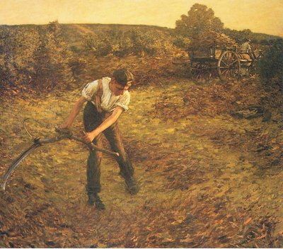 Koszenie paproci autorstwa Henry Herbert La Thangue
