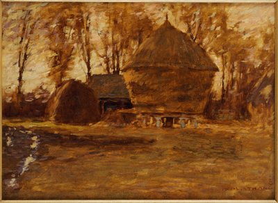 Sussex Hayricks, 1917 autorstwa Henry Herbert La Thangue